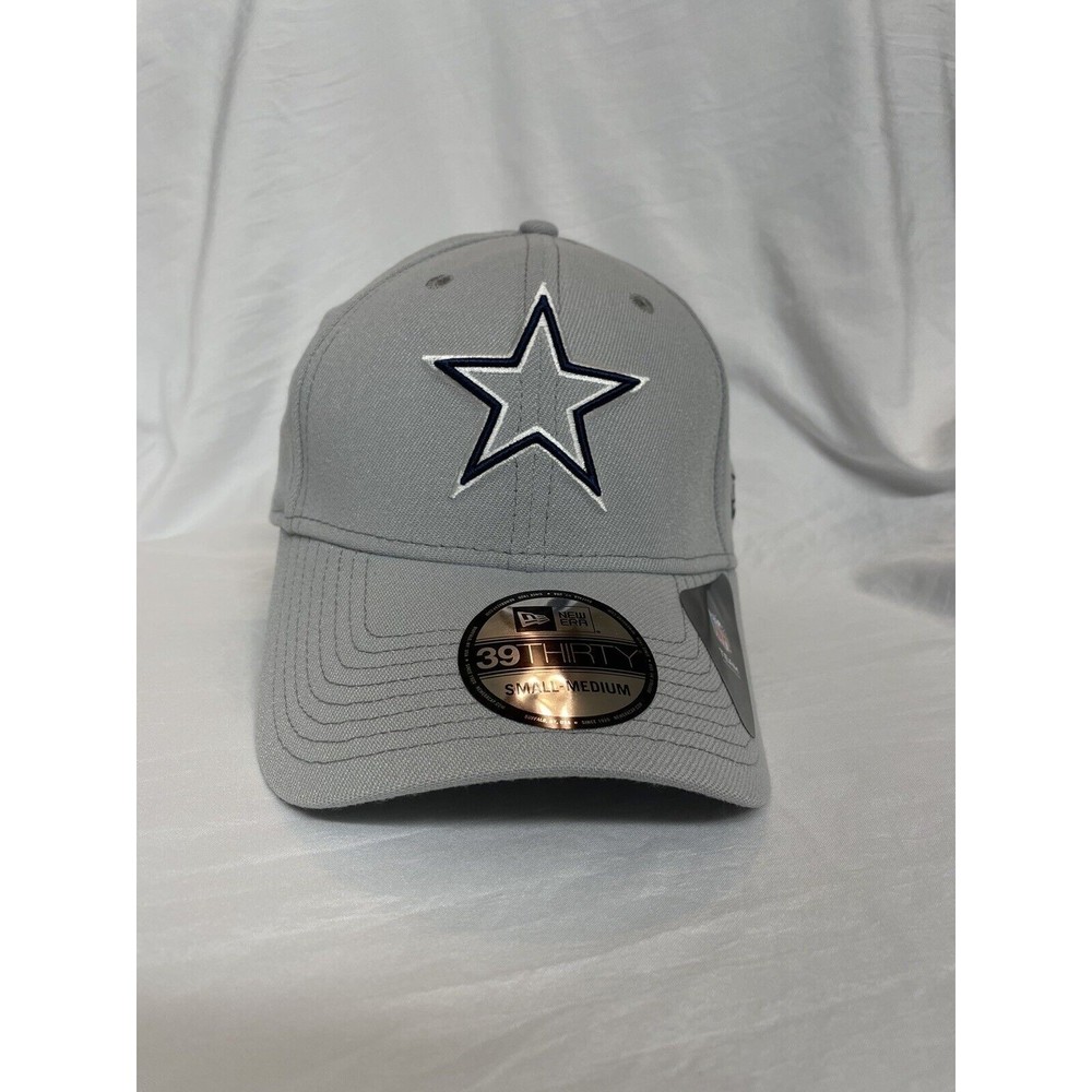 Dallas Cowboys New Era Light Gray 39Thirty flex fit hat